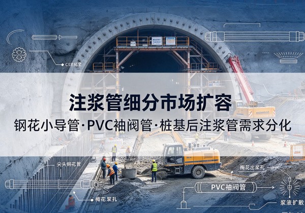 铁锋注浆管细分市场扩容，隧道钢花小导管、PVC 袖阀管、桩基后注浆管需求分化